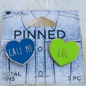 Blue Moon Pinned Call Me|Lol Metal Pins NWT